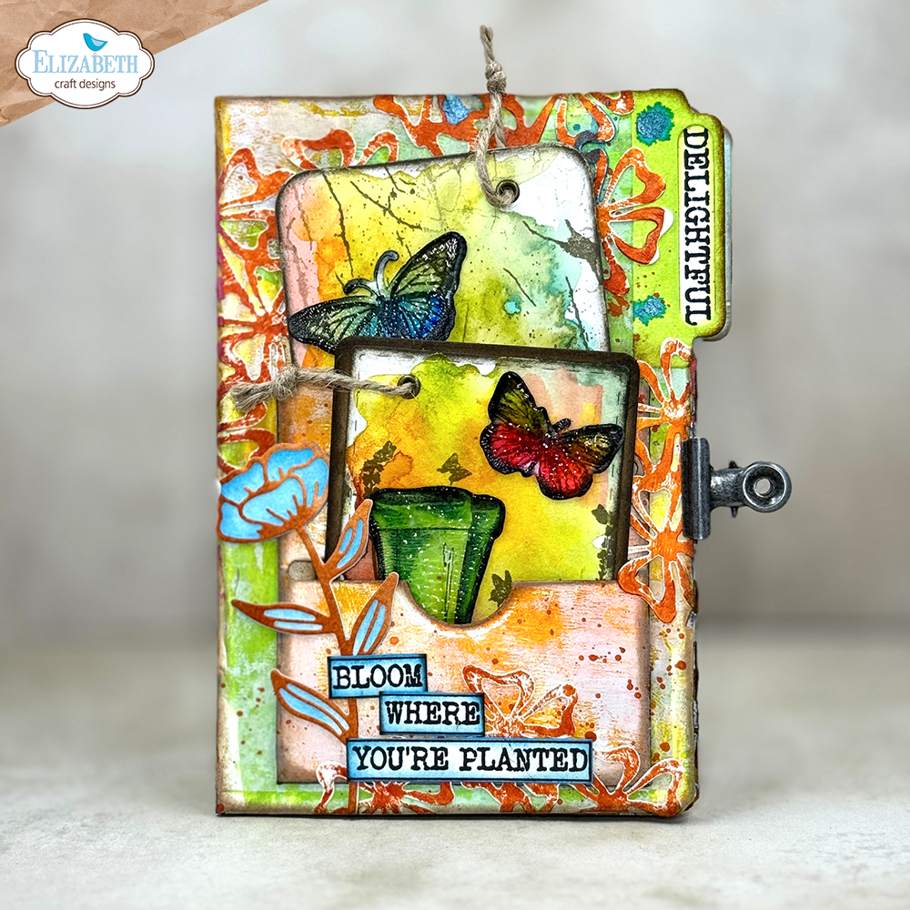 Floral slots file folder