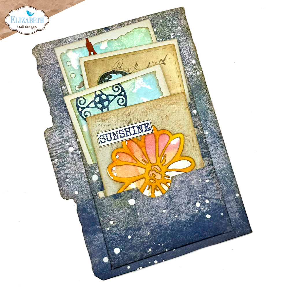 Floral slots file folder