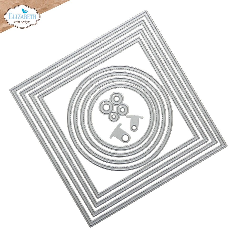 Stitched squares and circles