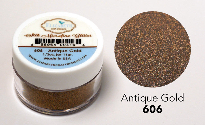 Antique Gold - Silk Microfine Glitter - ElizabethCraftDesigns.com