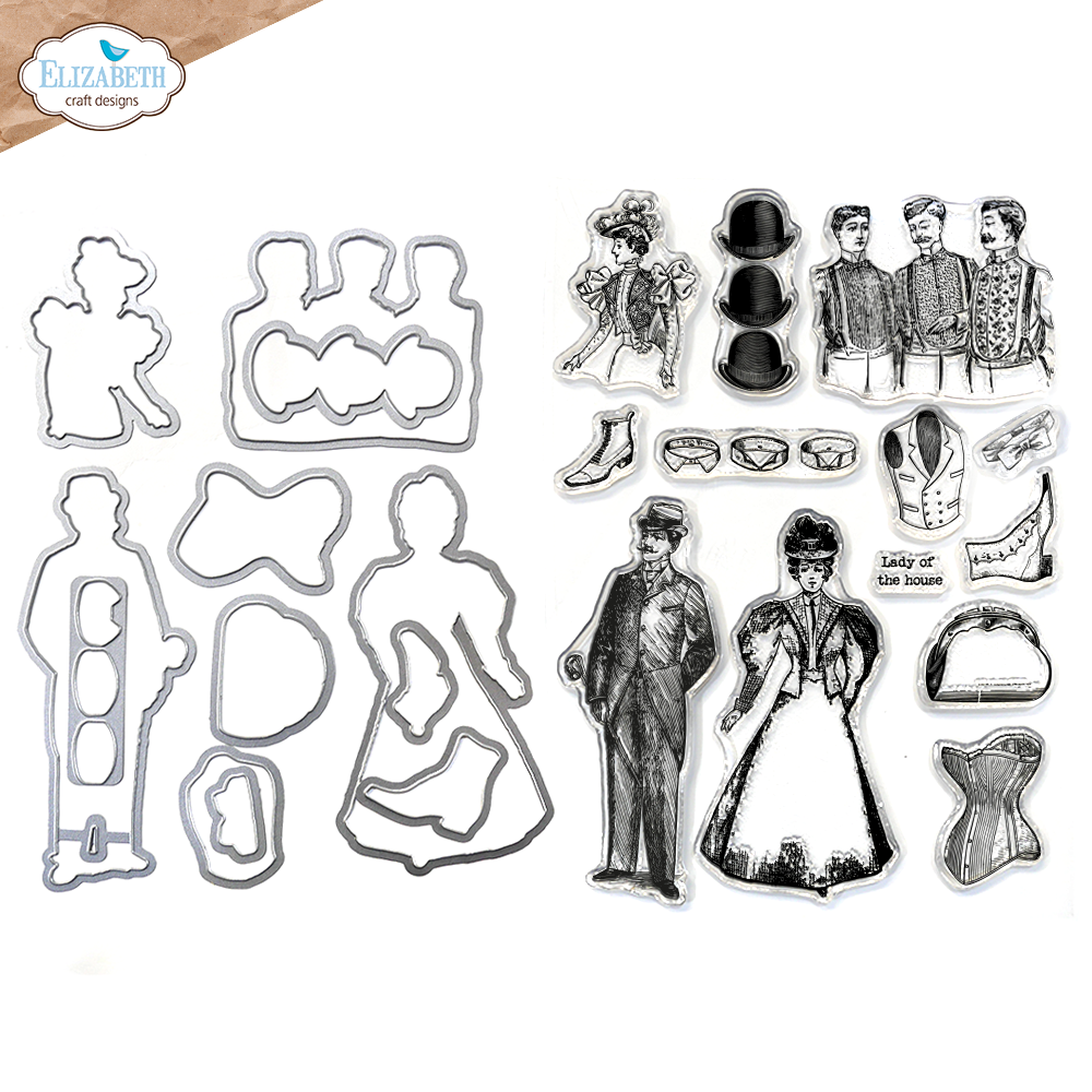 Mr. and Mrs. Stamp and Die Set