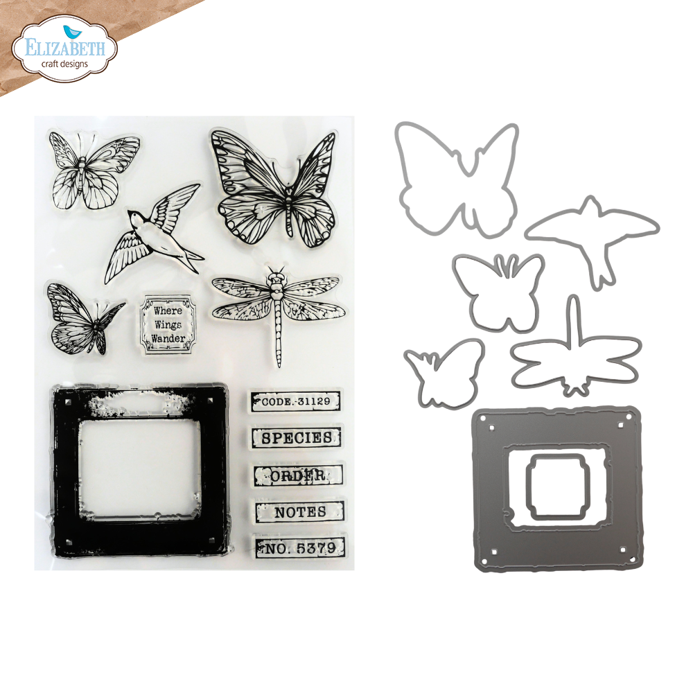 Where Wings Wander Stamp and Die Set