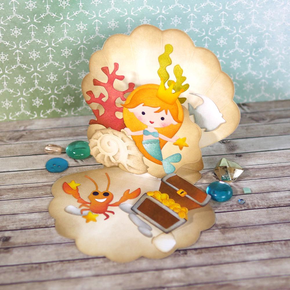 Oyster Shell Card w/ Pop Up