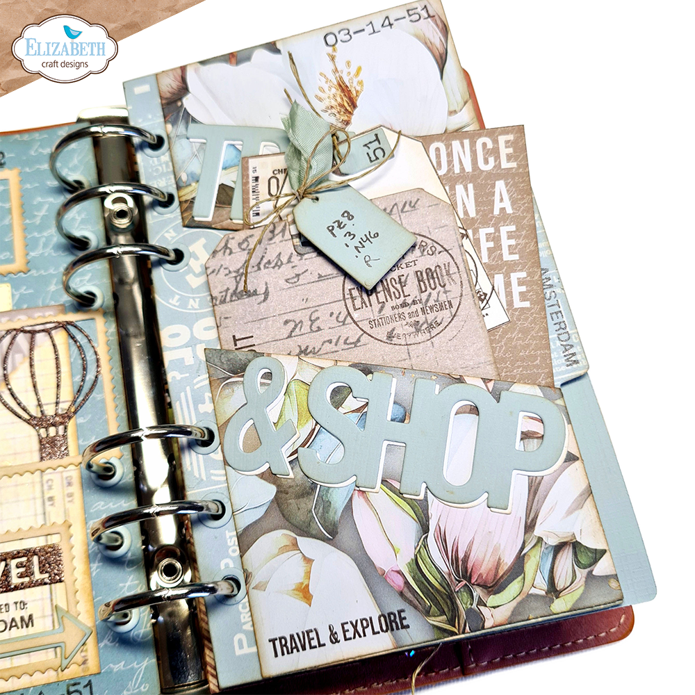 Slanting Library pocket with bag