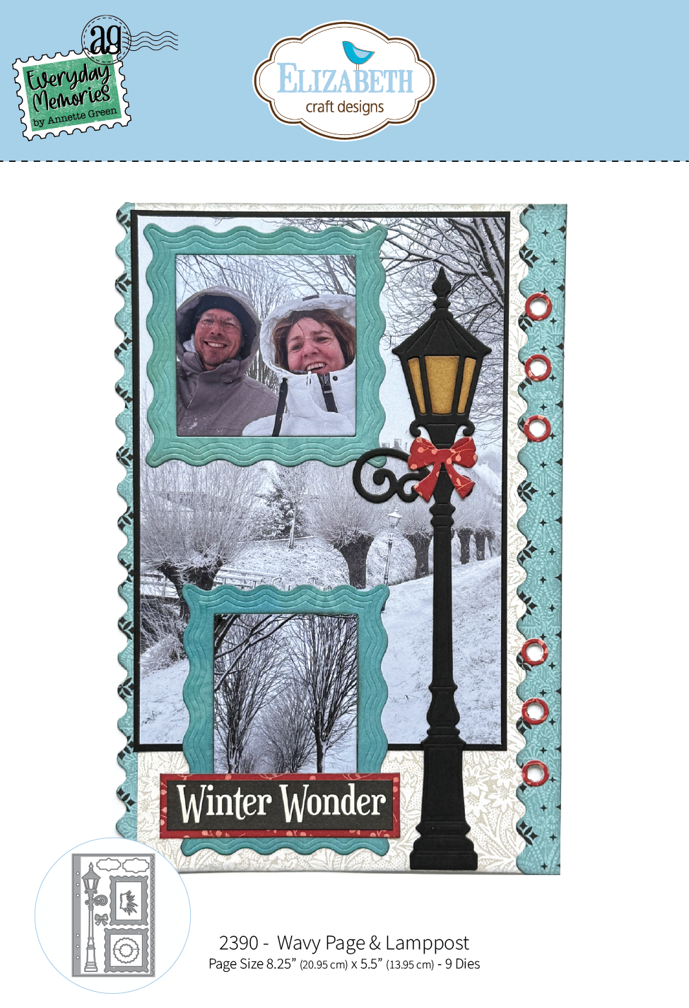 Wavy Page & Lamppost