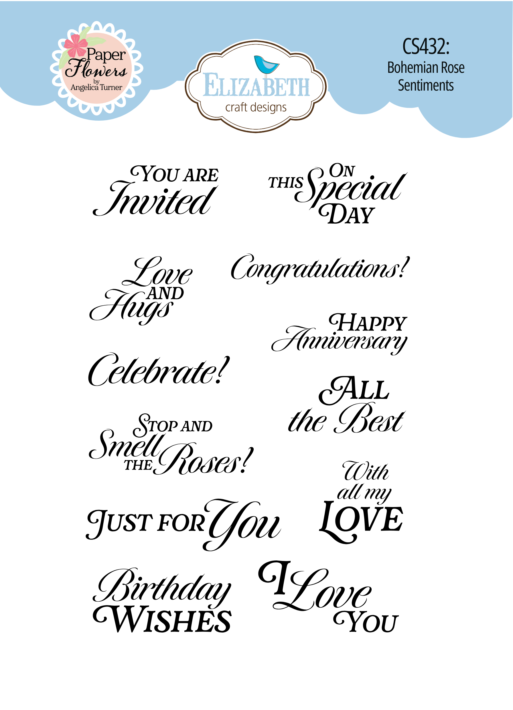 Bohemian Rose Sentiments