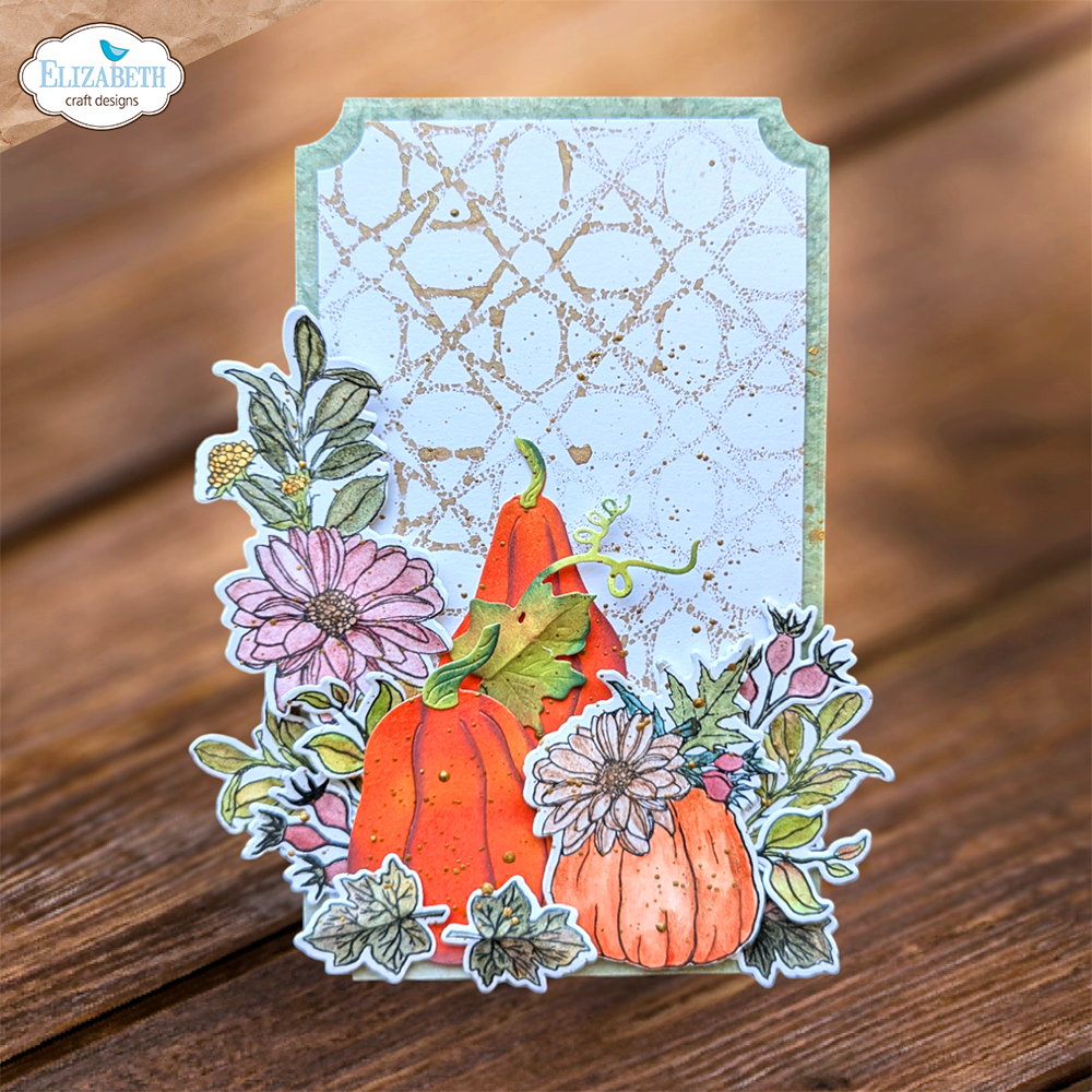 Autumn Harvest Florals Stamp and Die Set