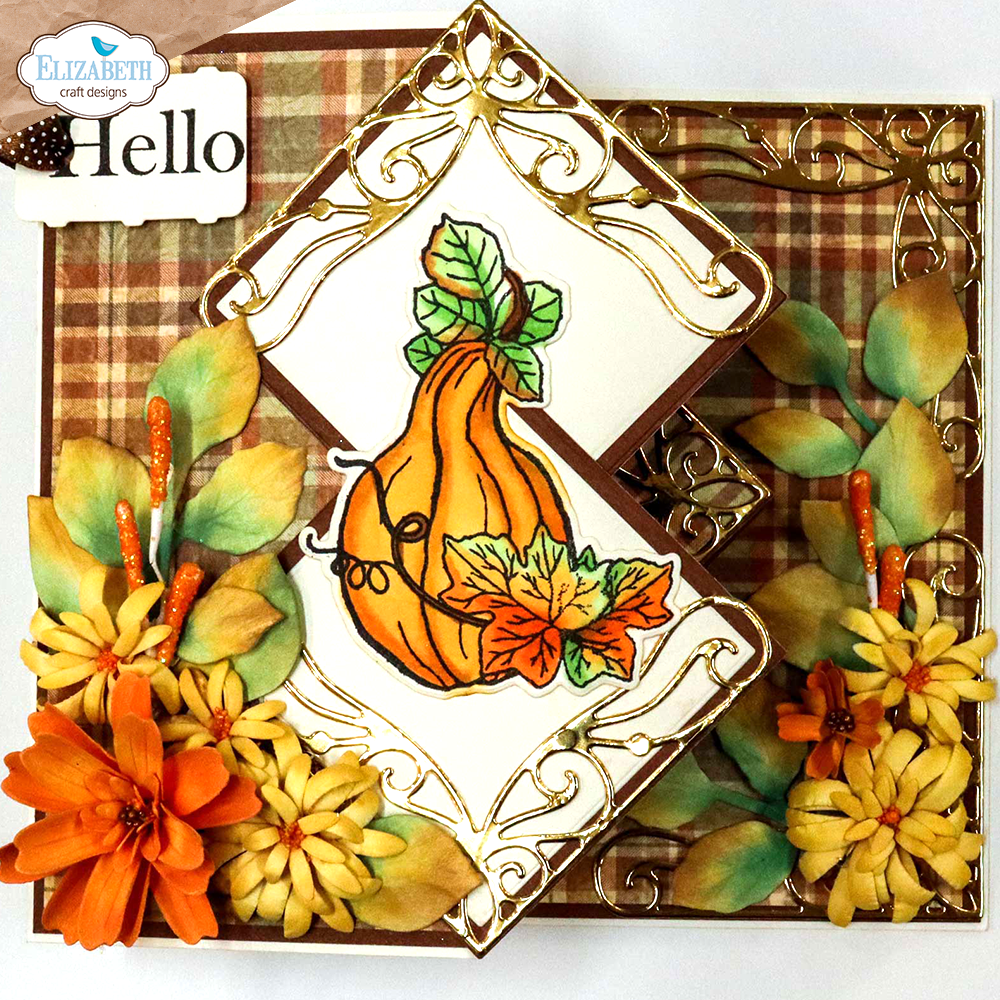 Autumn Harvest Florals Stamp and Die Set