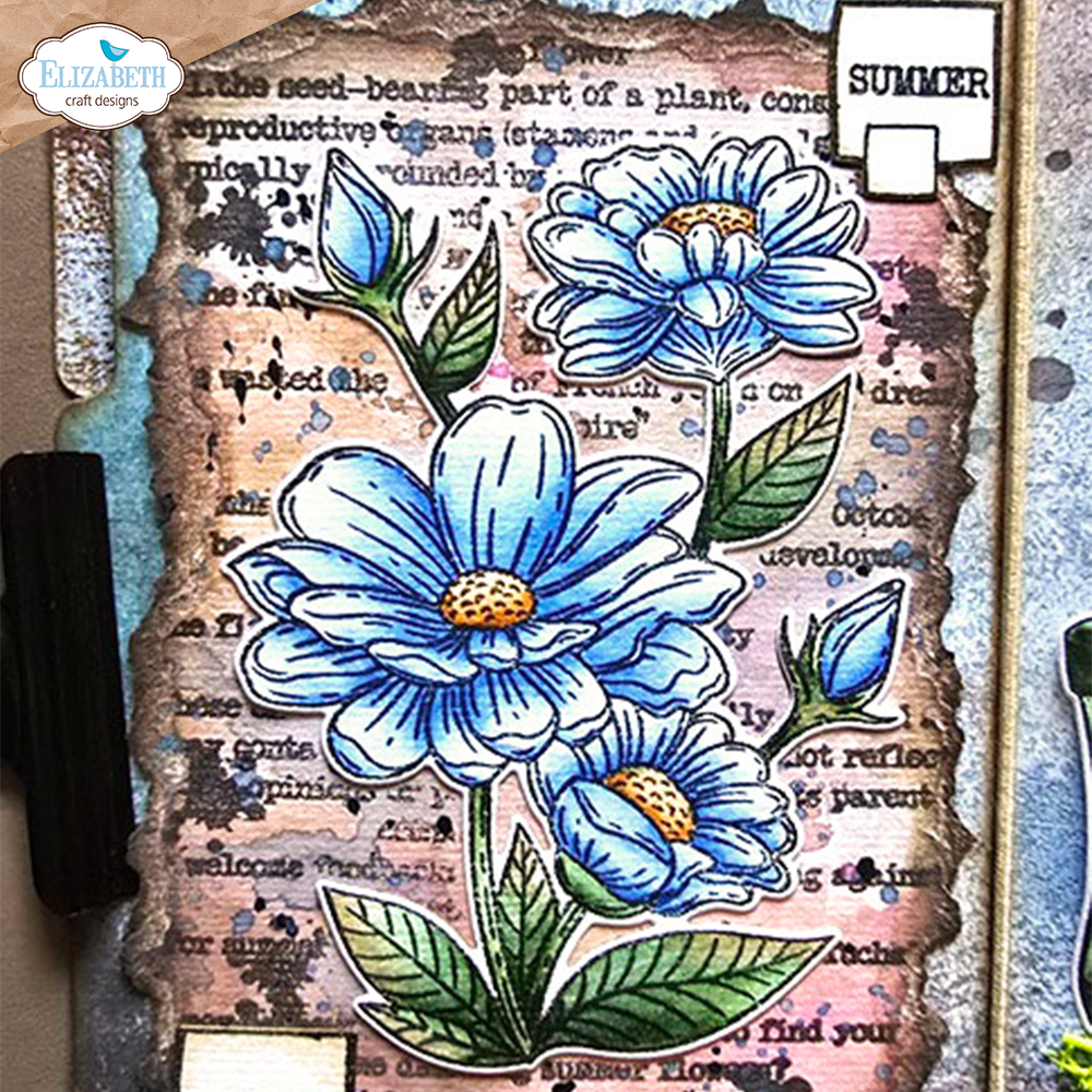 Summer flower Stamp and Die Set