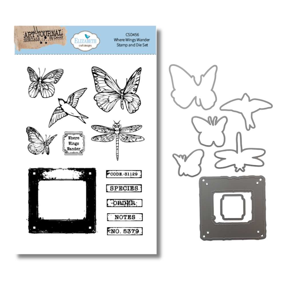 Where Wings Wander Stamp and Die Set