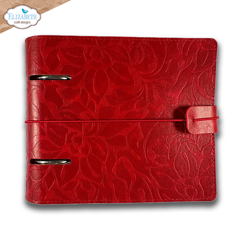 Memory Binder Square Page - Festive Red Embossed