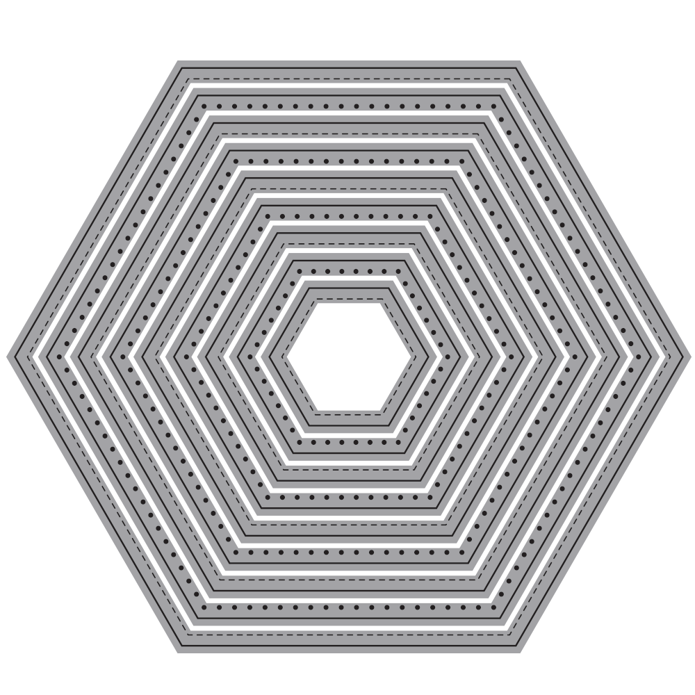 Stitched Hexagons