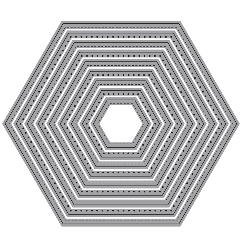 Stitched Hexagons