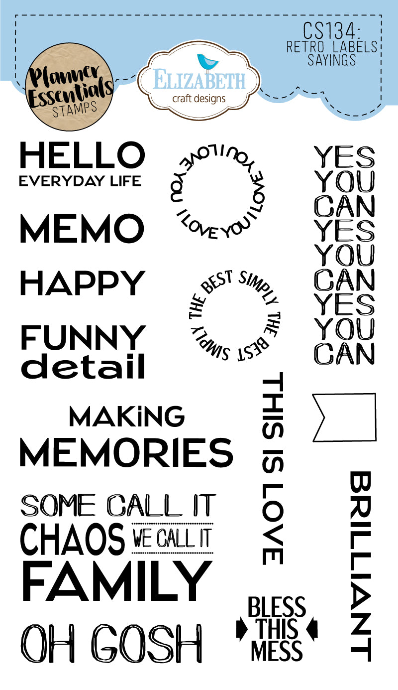 Retro Labels Sayings