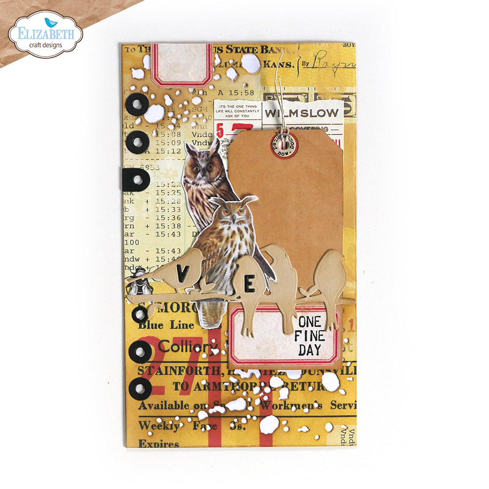 Planner Essentials 38 - Birds on Splatter Page