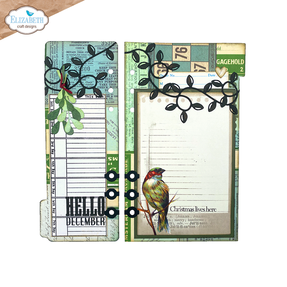 Planner Essentials 53 - Half Tab Page with Christmas Lights