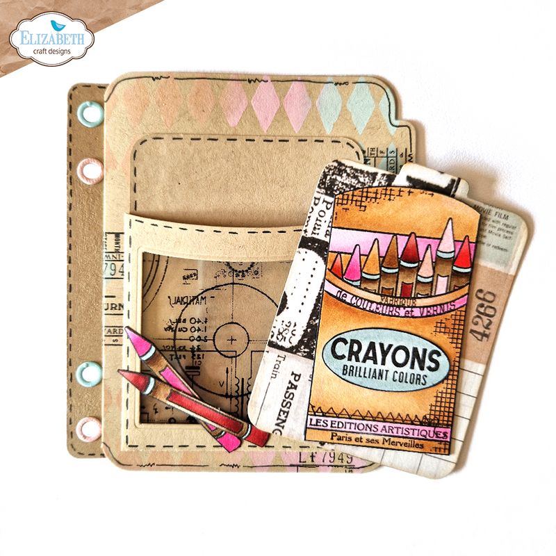 Crayons with Journaling Cards